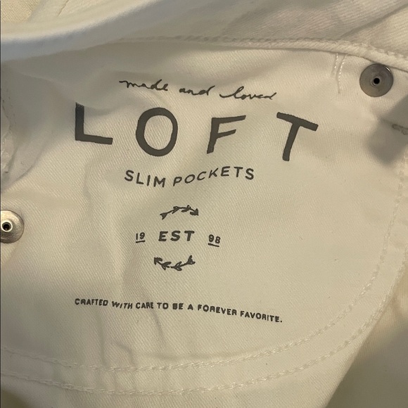 LOFT Women's Skinny Jeans in white - Picture 4 of 7